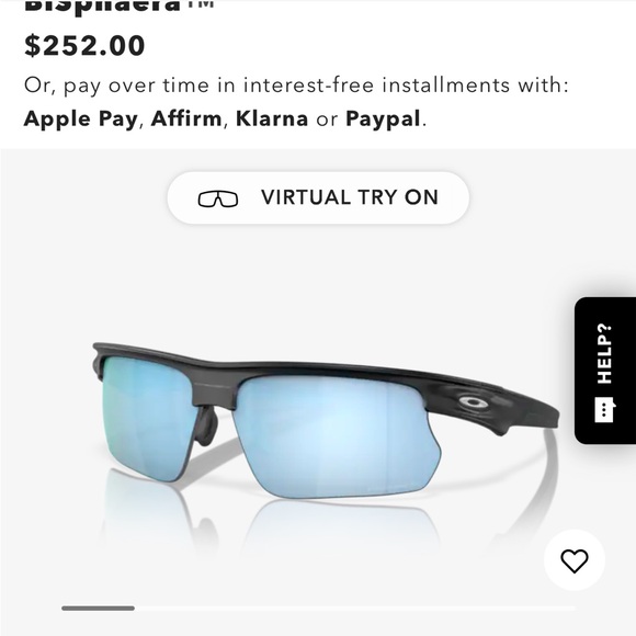 Oakley Bispheara sunglassess Deep water blue polarized *nwt - Picture 2 of 6